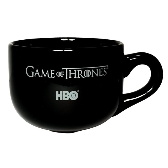 Game of Thrones HBO Black Coffee Mug Tea Set of 2 Ceramic M Ware Fantasy TV Gift - Picture 3 of 10